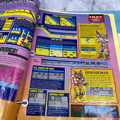 c1989 Binder of Clipped NES Maps and Articles From Nintendo Power Magazine TJ6-1