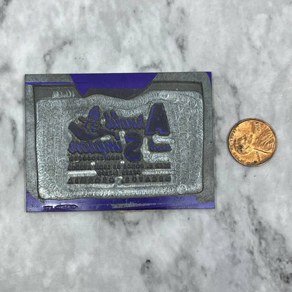 VTG Printing Letterpress Printers Block Plate Arnold & Simpson Decatur GA TJ57