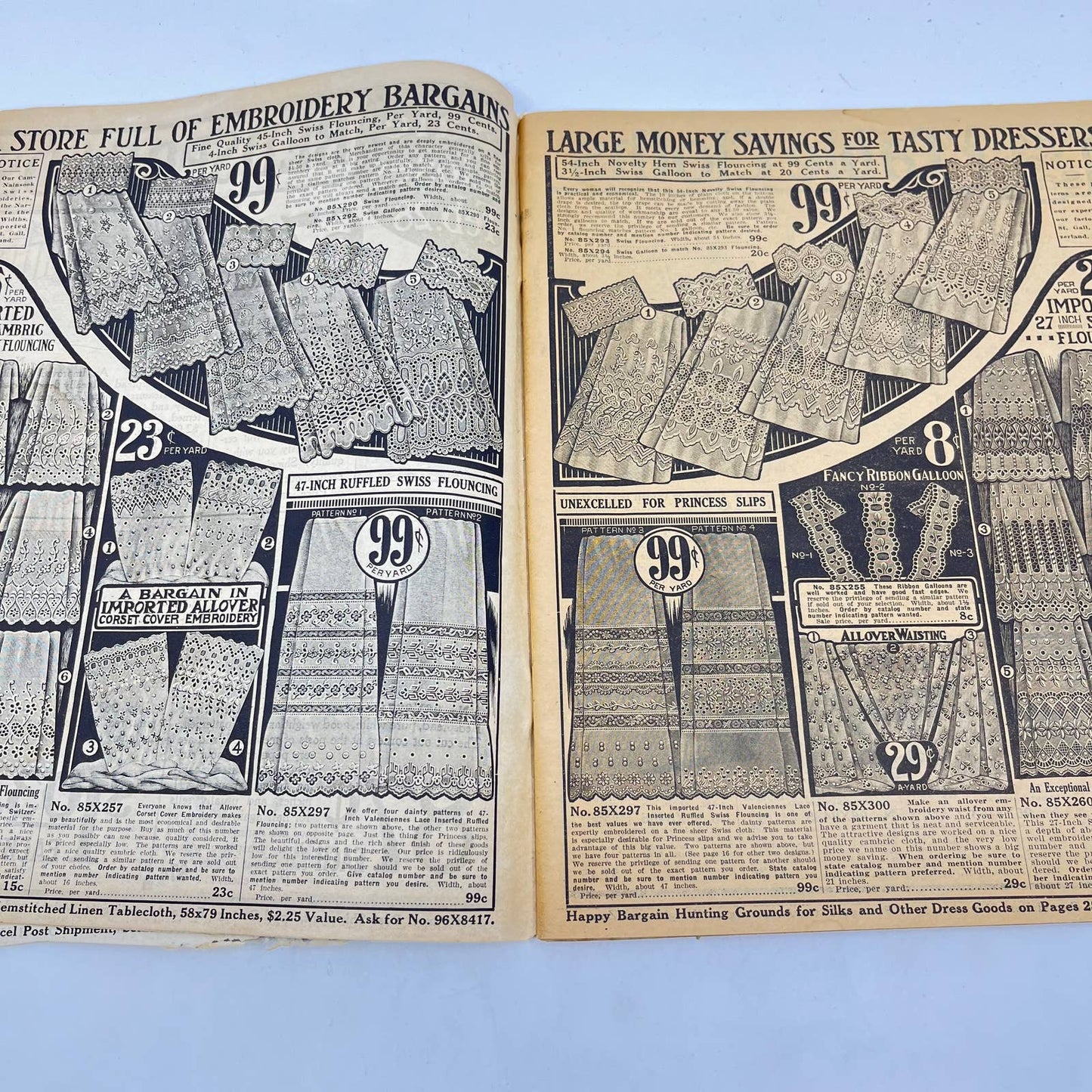 RARE Sears 1914 Bargain Supplement Catalog Sears Roebuck  Coverless TF7