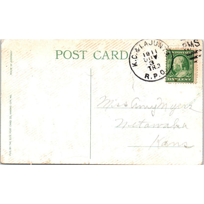 Kansas State Capitol Building 1911 Original Postcard P3-3