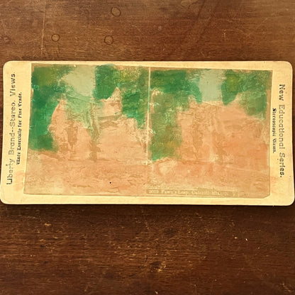 Fawn's Leap Catskill Mountains New York Tinted Antique Stereoview Card H2-5