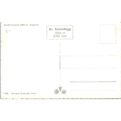 Ice Sculpture Car "Die Fahrt ins Weisse" German VW Original RPPC Postcard TJ9-P1