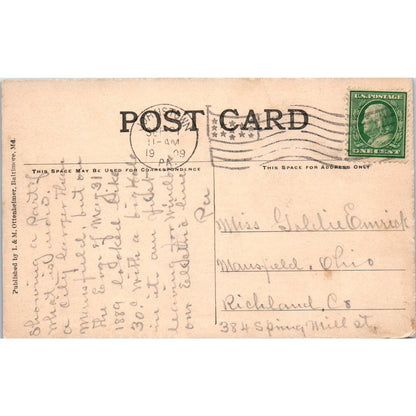 1909 Postcard Main, Clinton & Bedford Streets Johnstown Flood 1889 PA TI1-1