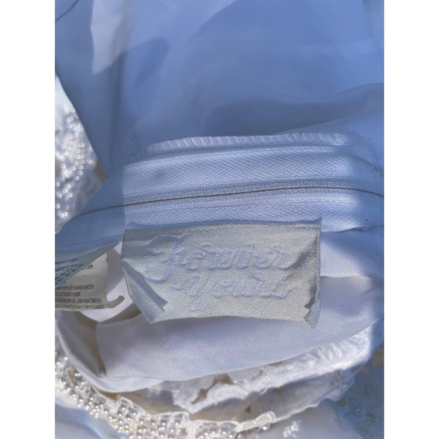 Vintage Forever Yours David’s Bridal Wedding Dress with Long Train