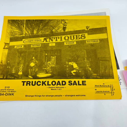 1980s Laporte Avenue Antiques Flyer and Newsletter Lot Ft. Collins CO AB3