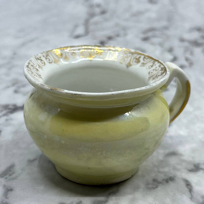 Vintage Porcelain Lusterware Sugar Bowl Doll Tea Party 2” TJ5