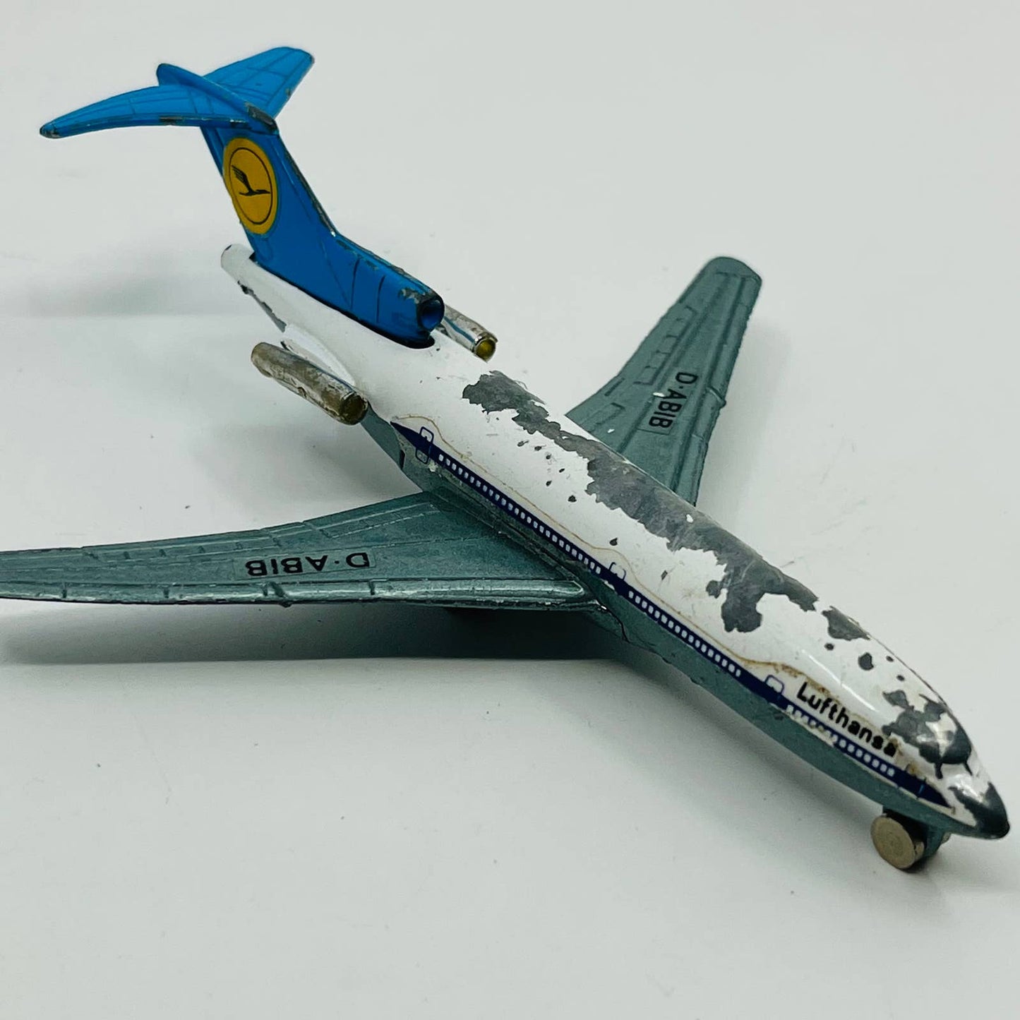 Playart Diecast Boeing 727 Lufthansa 7415 Toy Plane Hong Kong TD7