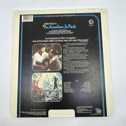 Gene Kelly in An American in Paris - CED VideoDisc TG2