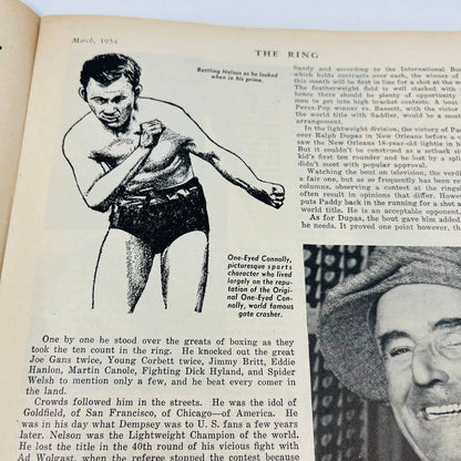 1954 Mar - The Ring Boxing Magazine – Bobo Olson Fighter of the Year Cover TA5