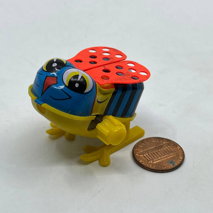 1970s Wind Up Toy Yone Bumblebee Tin Litho & Plastic Japan WORKS 2" TH7