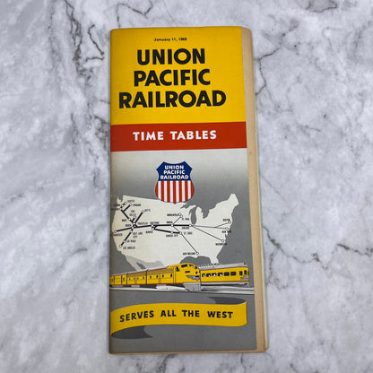 1959 January 11 Union Pacific Railroad Timetables  L1-4