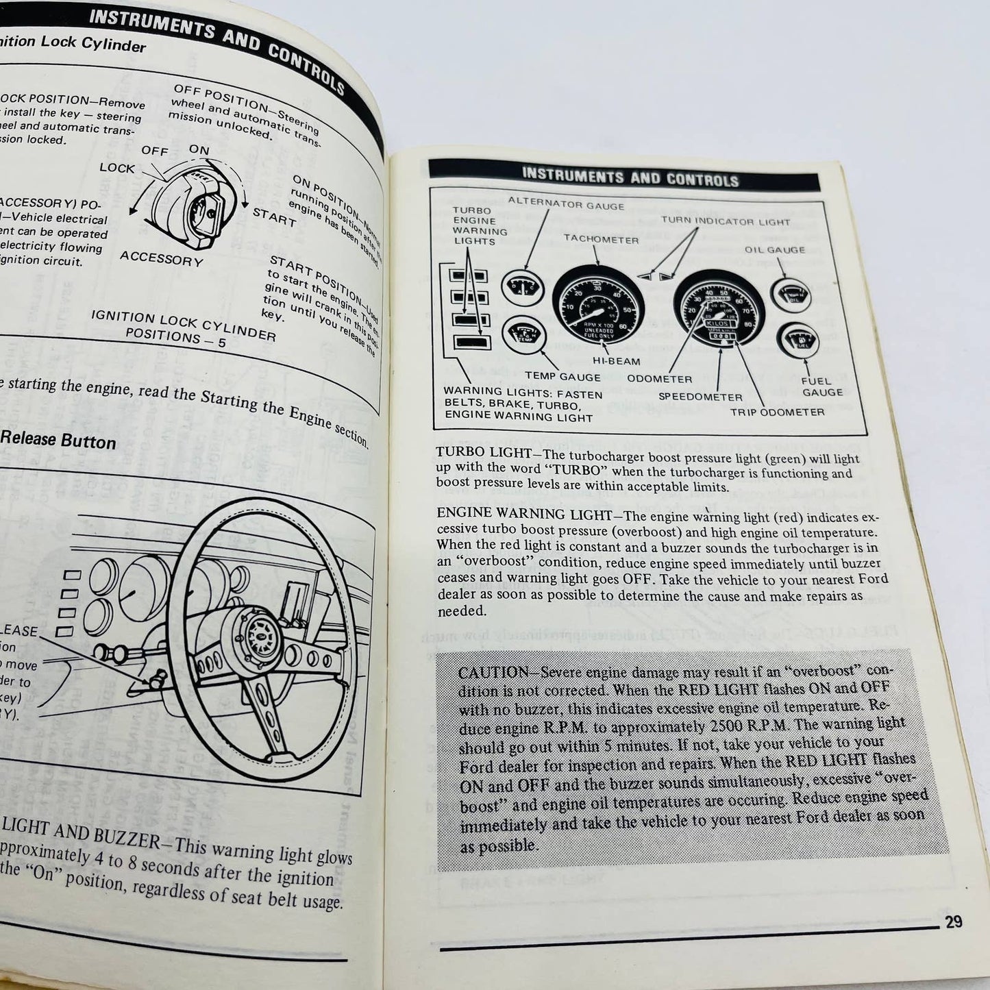 1979 Ford Mustang Owners Manual User Guide Book Original First Print BA1