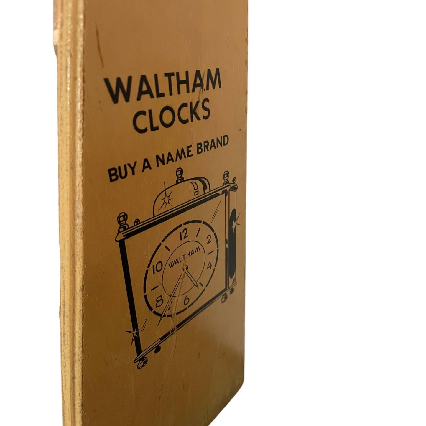 Vintage Waltham Alarm Clocks Store Display Case Glass Cabinet with Shelves