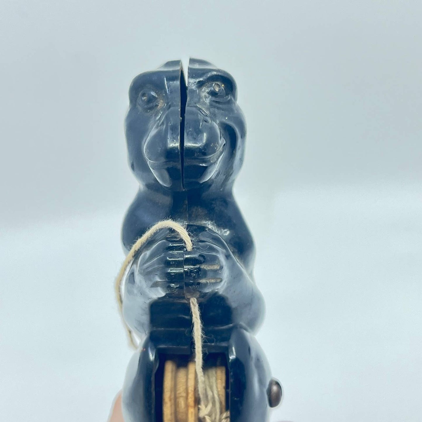 Vintage Bakelite Climber Climbing Toy Black Monkey Plastic  TE5