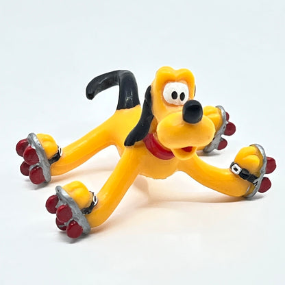 Vintage PVC Walt Disney Company Applause Pluto On Rollerskates Figure SE9