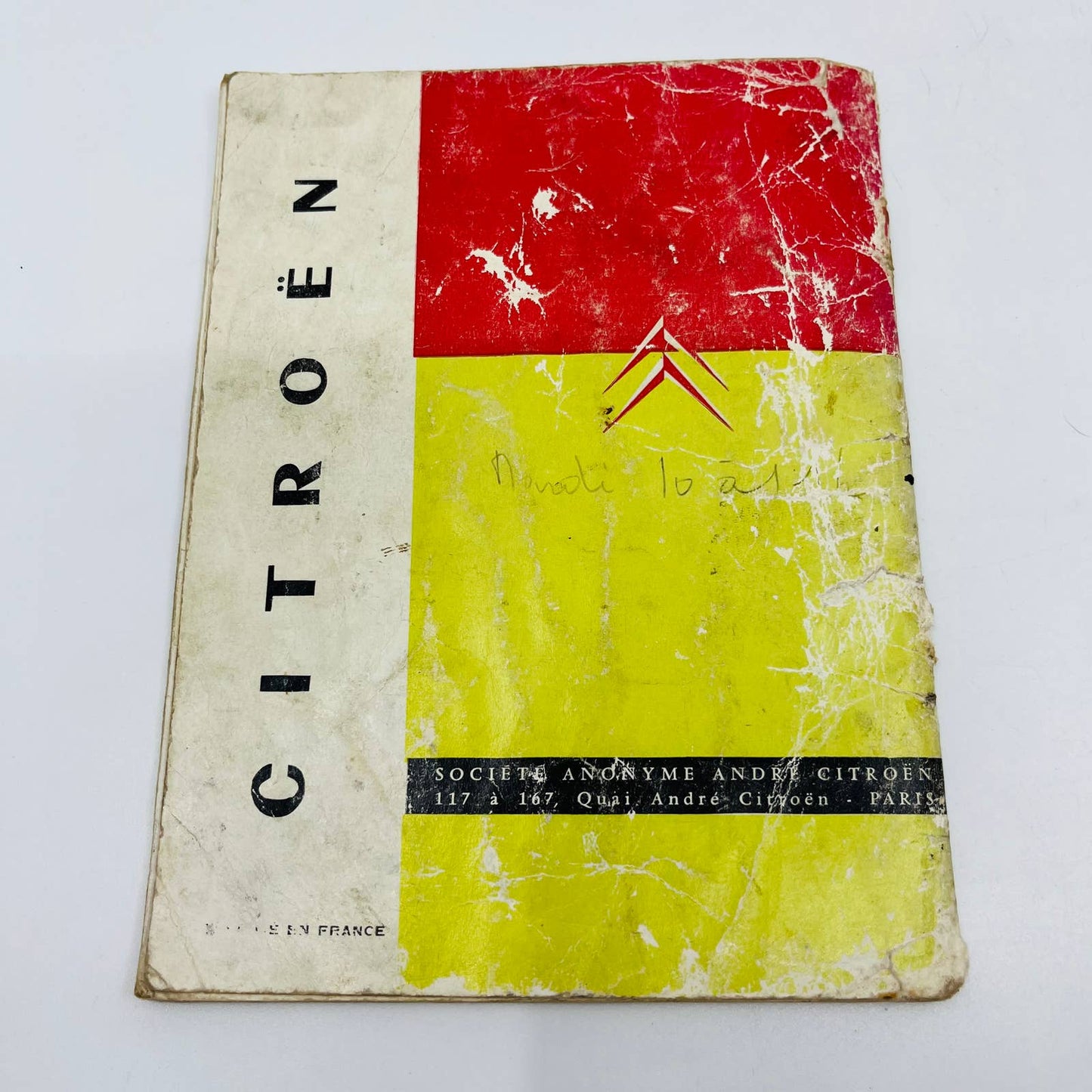 1958 Citroën 2CV Type AZL LA BERLINE Owner's manual 1958 French BA1