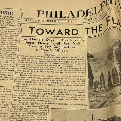 Philadelphia Record Aug-Sept 1934 Clipped Toward the Flame 28th Division WWI