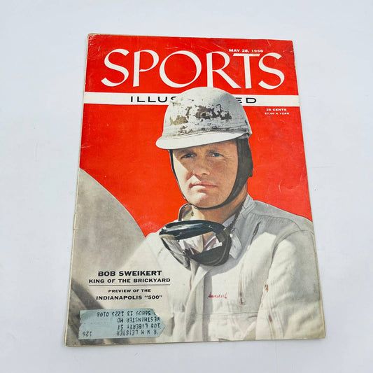 MAY 28, 1956 SPORTS ILLUSTRATED BOB SWEIKERT INDIANAPOLIS 500 TB2