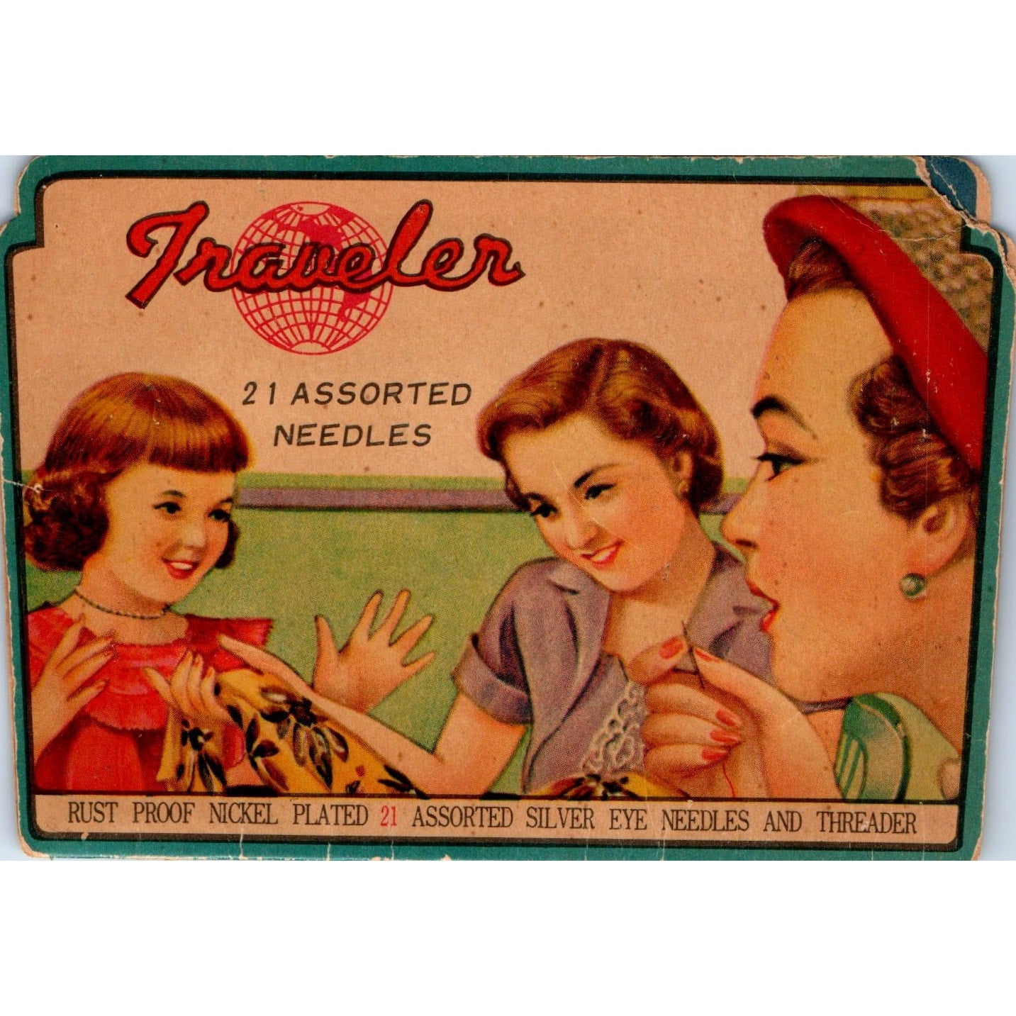 1940s Vintage Traveler Needle Book TH2-SF2