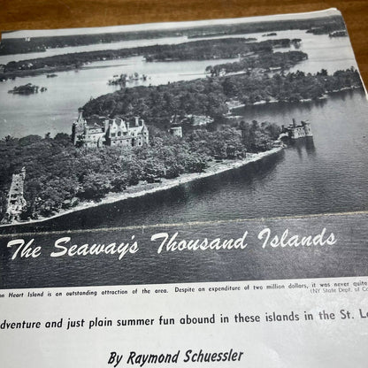 1959 St. Lawrence River Seaway Magazine Article 2 Pages New York NY A4