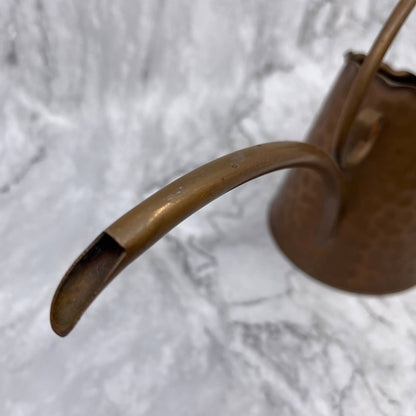 Dainty Hammered Watering Can SOLID Copper Finish Antique Design Plants 12x7” TE2