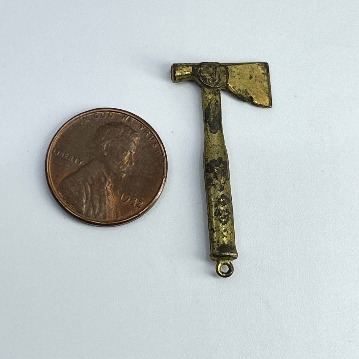 Vintage EPPY Tool Brass Hatchet Charm SD4