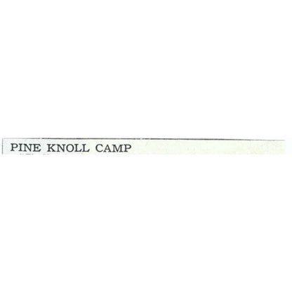 Pine Knoll Camp Lake Iona White Mts. NH Frances Hodges White - 1921 Ad TJ7-S6