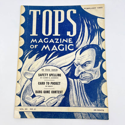1955 Feb - Tops Magazine of Magic - Tricks Magicians TF7