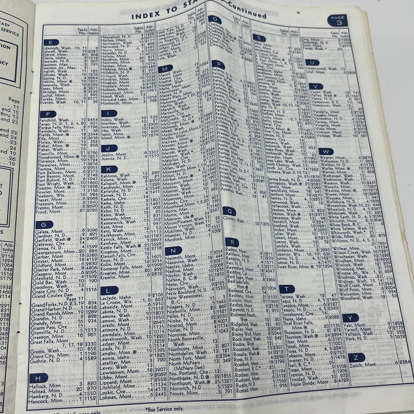 1965 Great Northern Railway Timetable Empire Builder TG6