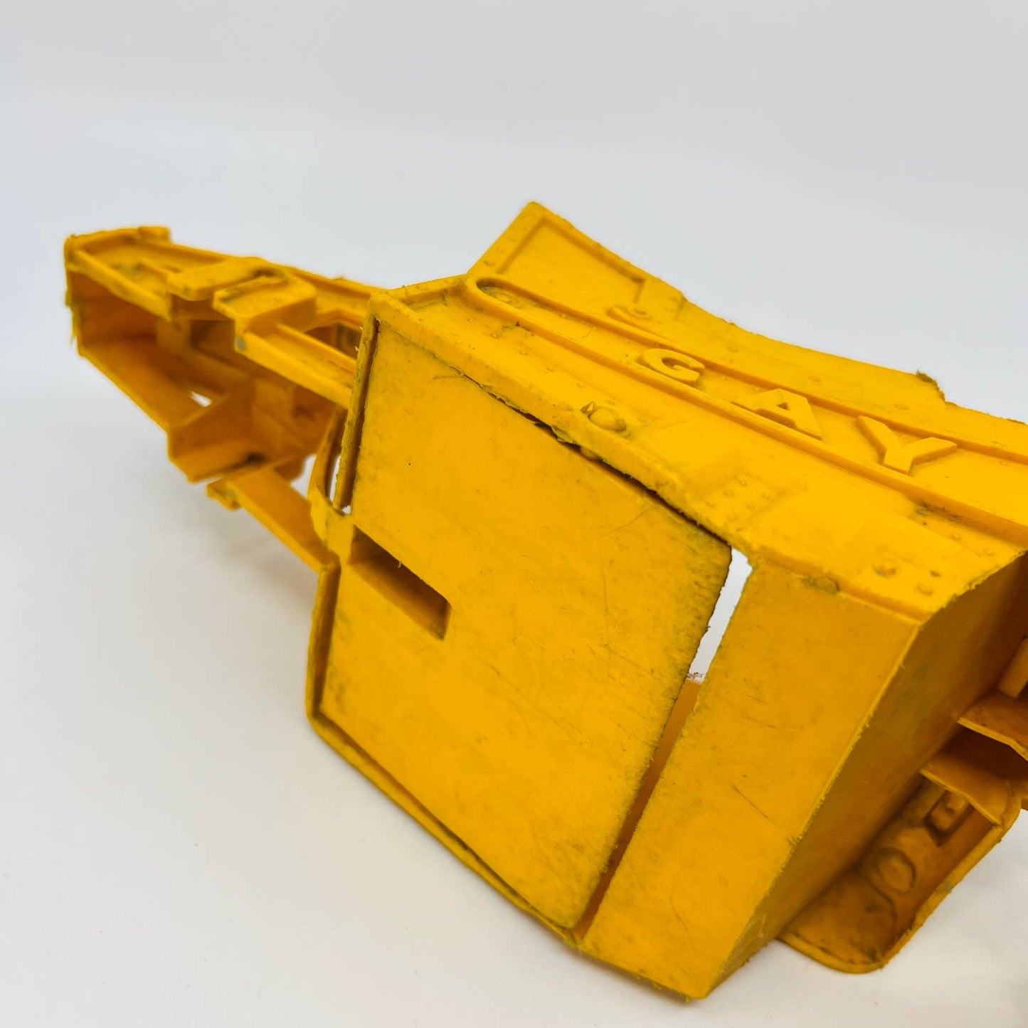 Vintage Gay Toys Inc. Plastic Yellow Construction Vehicle Excavator 14” TE1
