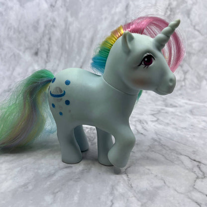 1983 MY LITTLE PONY G1 Moonstone Rainbow Ponies Blue Unicorn MLP TE2