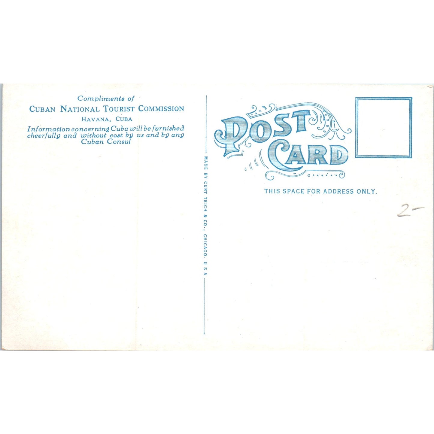 A Scene in Country Club Park Havana Cuba Original Postcard P3-1