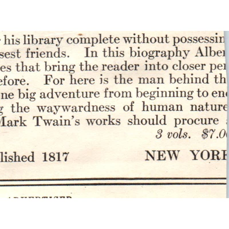 c1920 Harper's Magazine Ad - Purity Cross for Summering Orange NJ EA3-2