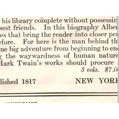 c1920 Harper's Magazine Ad - Purity Cross for Summering Orange NJ EA3-2