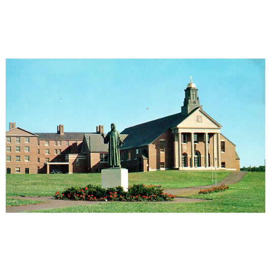Vtg Postcard Christ The Teacher Merrimack College North Andover MA TJ7-1