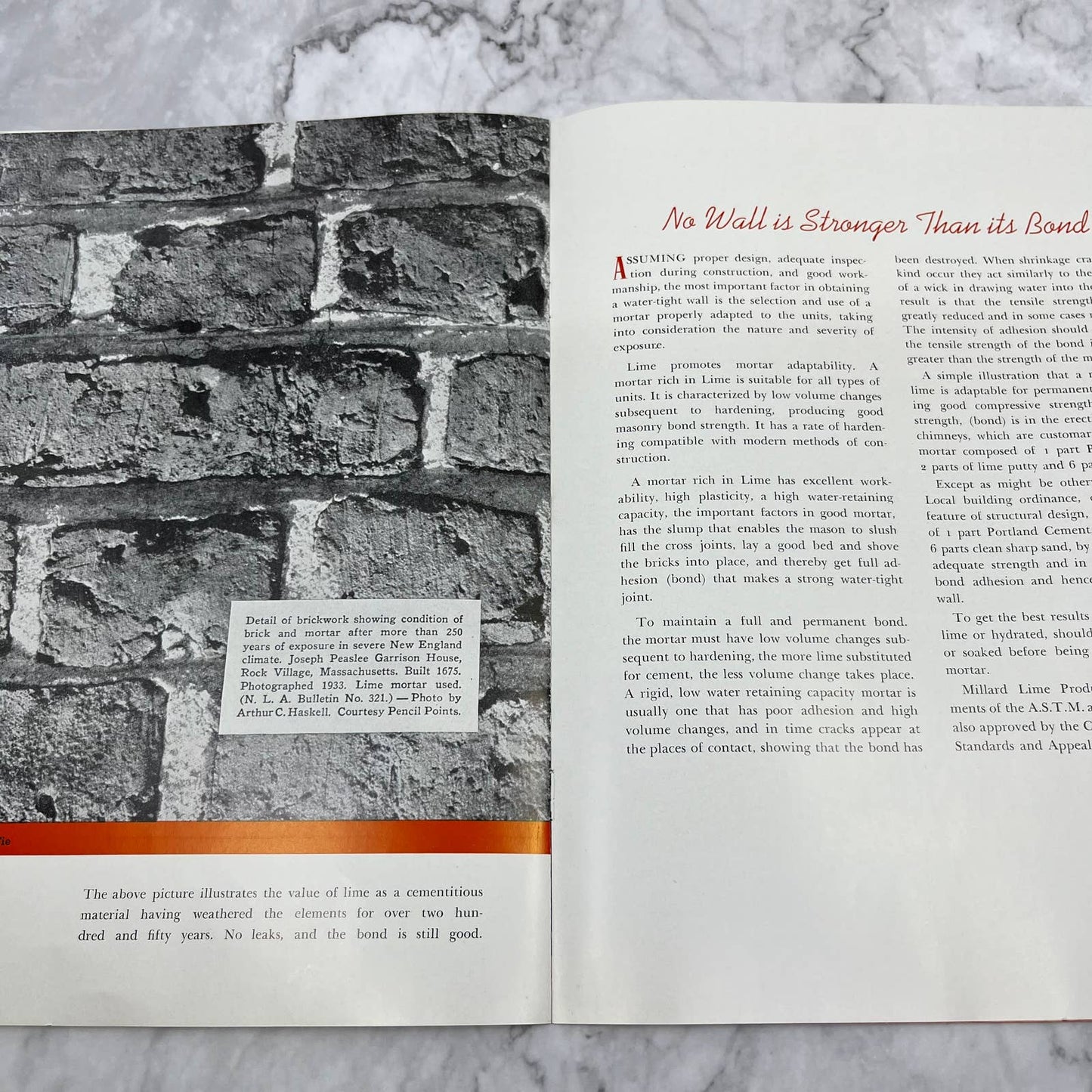 1940 H.E. Millard Lime and Stone Company Newsletter Promo BookTI6