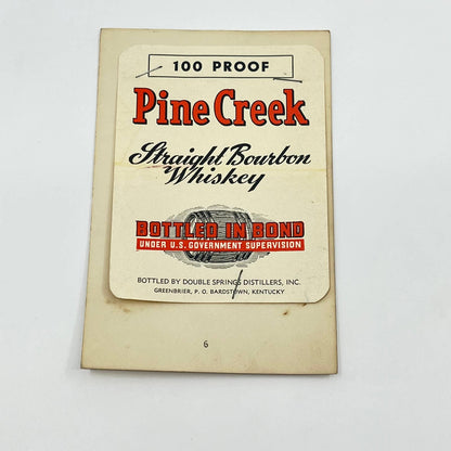 Pine Creek Kentucky Whiskey Label Double Springs Distillers Greenbrier KY