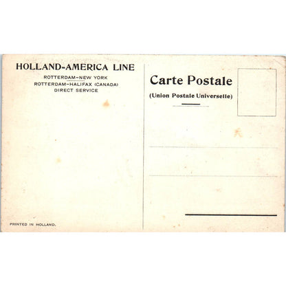 Holland-America Line TSS Veedam Steam Ship - Original Postcard TJ9-P1