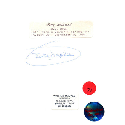 1984 Press Photo Women's Tennis Betsy Nagelsen McCormack US Open ~5x7" AD2-2