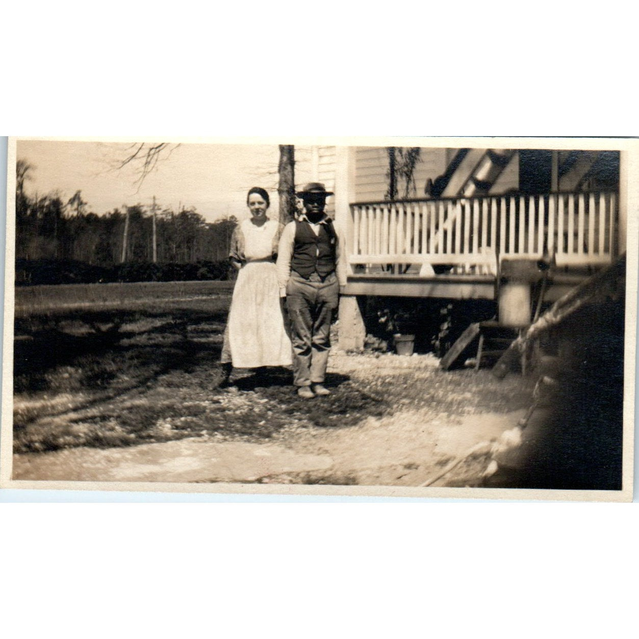 Antique Picture of an African American Man in Suit and Hat 2x4 AK3-M44