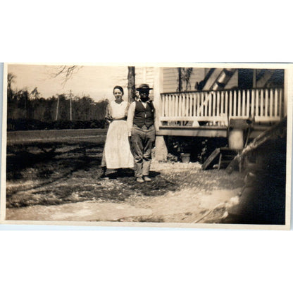 Antique Picture of an African American Man in Suit and Hat 2x4 AK3-M44