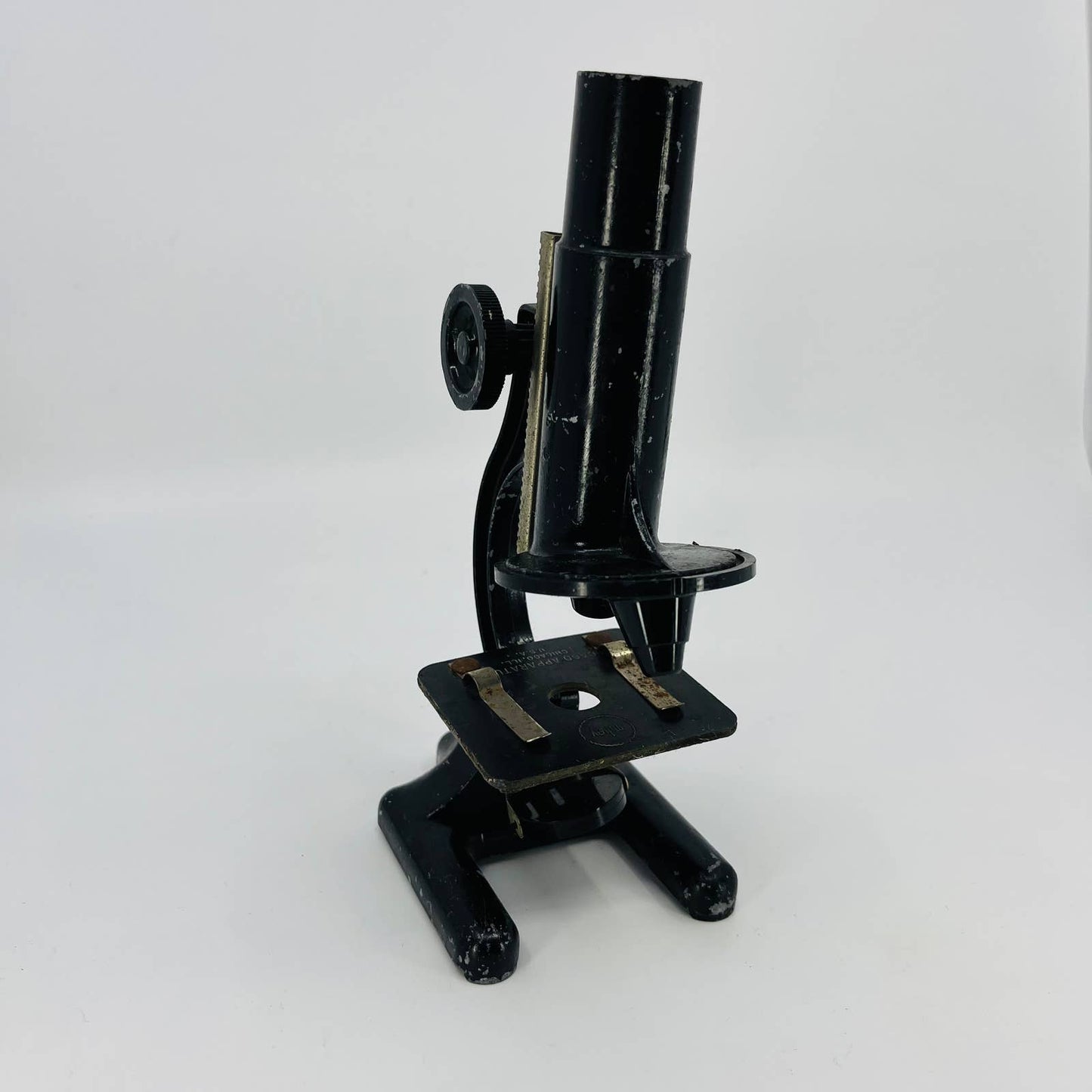 Antique Metal Microscope Milvay Chicago Apparatus Co. TD9