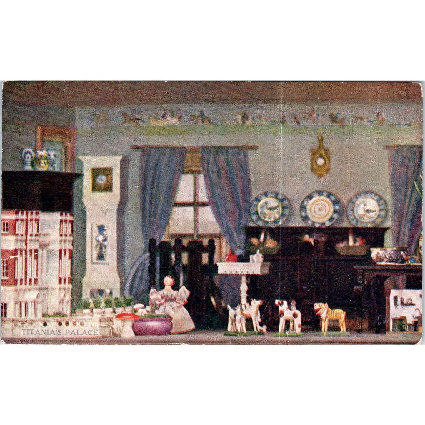 Yorkshire The Strid Raphael Tuck Oilette Original Postcard TK1-P14