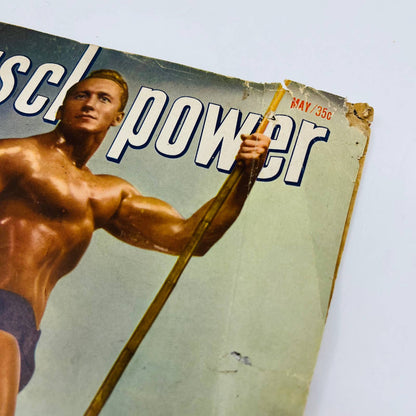 MUSCLE POWER May 1952 Body Building Magazine Ludwig Shusterich Mr. New York BA2