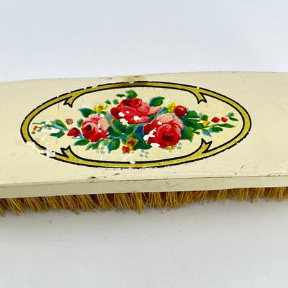Vintage Victorian Manicure Shoe Clothes Bristle Brush Floral Pattern SD4