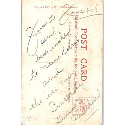 1907 - The Coming of Baby Poem Original Postcard P2-10