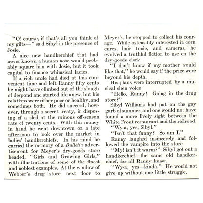 Ranny Trying Best to Be Sick Room Companion - 1921 Original Illustration TJ7-S