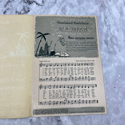 Vintage 1954 Cherished Christmas Carols Booklet Veneers Inc. St. Louis MO TH1