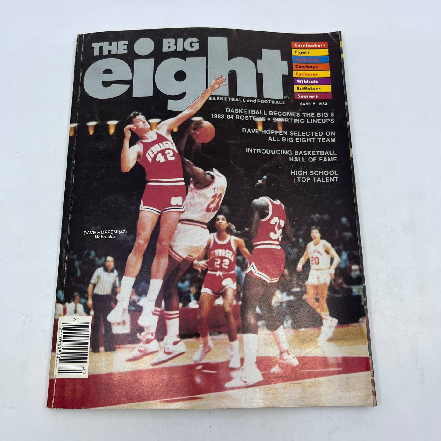 1983 Big Eight Football & Basketball Magazine Turner Gill Nebraska Huskers TH6
