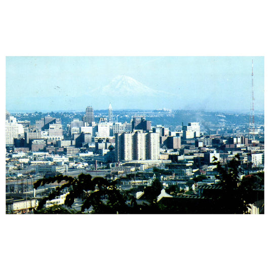 Vintage Postcard - Seattle Business District View from Queen Anne Hill TJ7-1